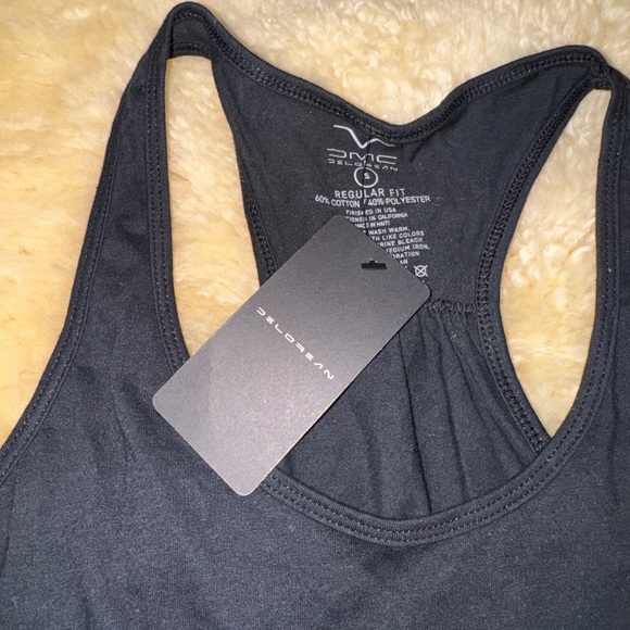 New Back to the Future DeLorean Women Size Small Tank Top Logo Black Tshirt - Picture 6 of 7